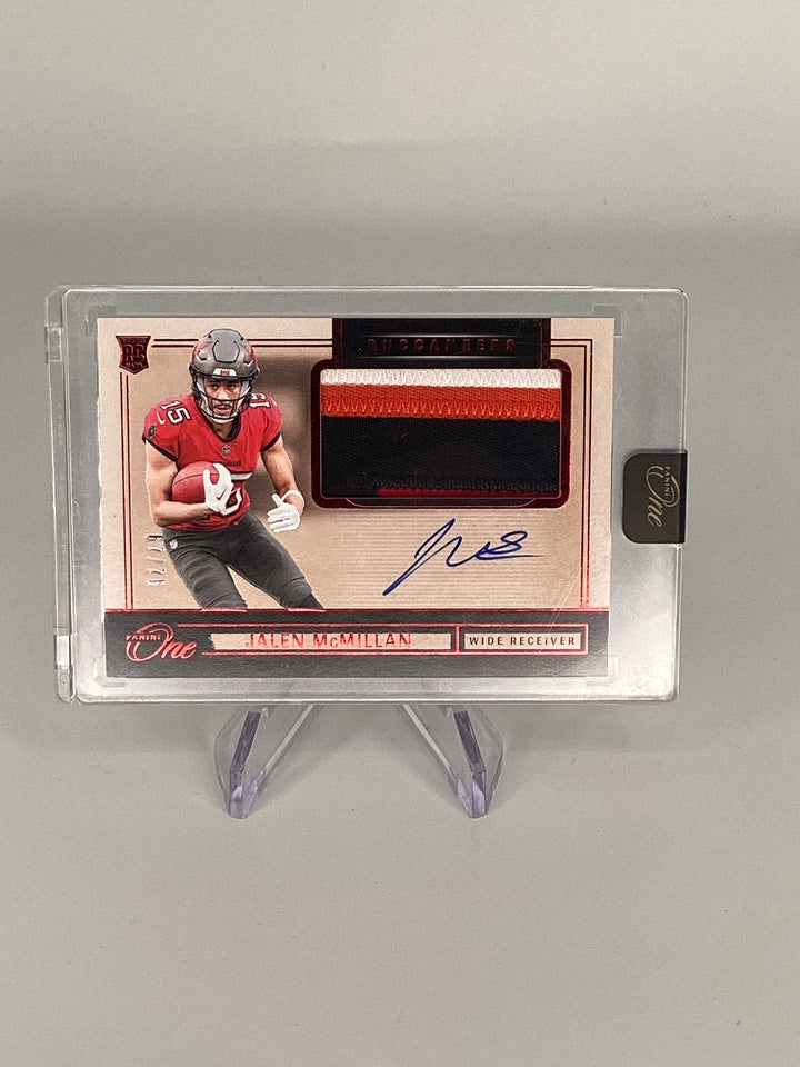 Jalen McMillan 2024 Panini One Rookie Patch Auto, 67/75