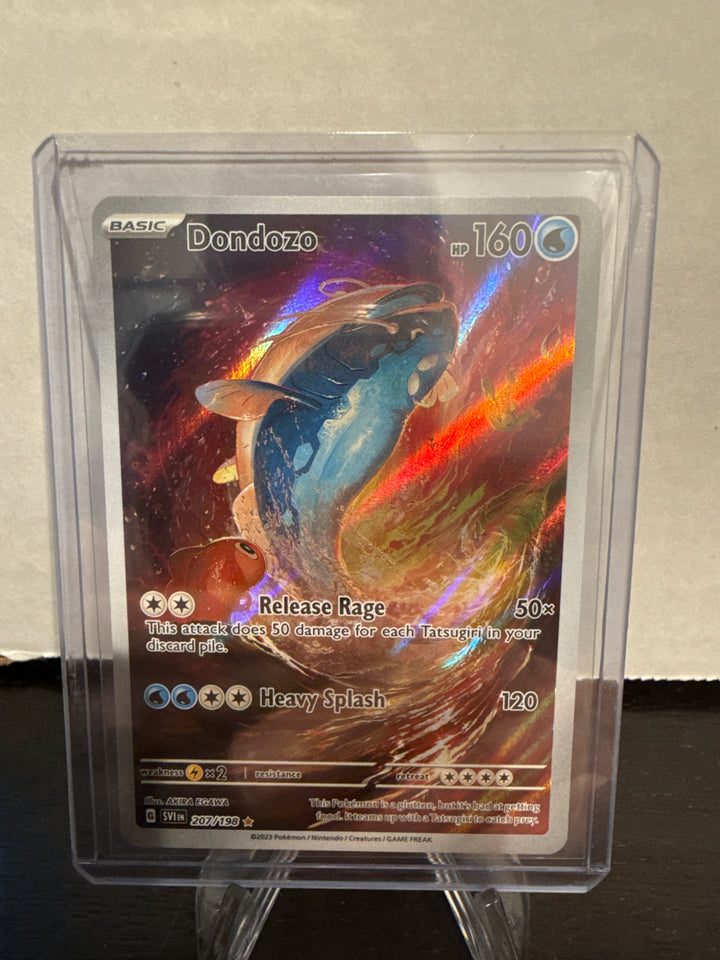 Pokemon TCG 2023 Dondozo Scarlet & Violet Full Art Illustration Rare, 207/198