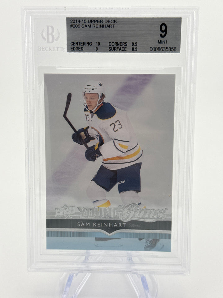 Sam Reinhart 2014-2015 Upper Deck Young Guns Rookie, BGS 9 Mint