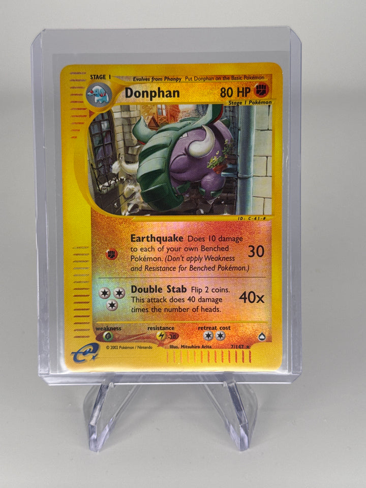 Pokemon TCG 2002 Donphan Aquapolis Reverse Holo, 7/147