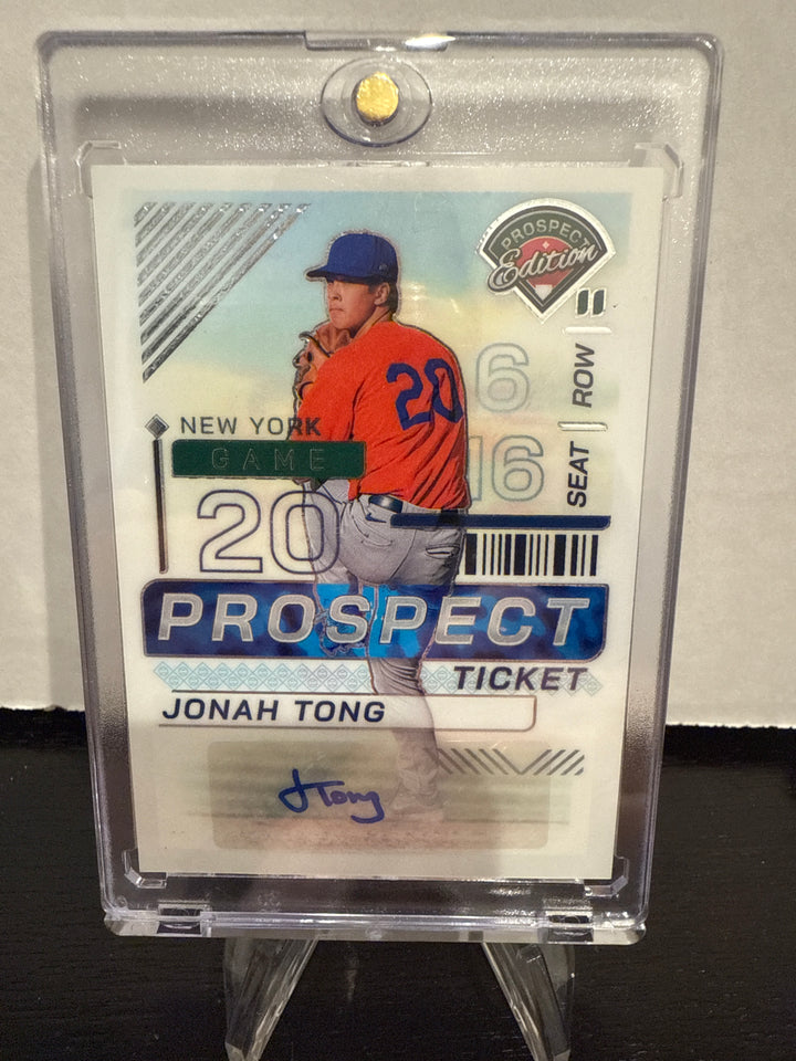 Jonah Tong 2024 Panini Prospect Edition Auto