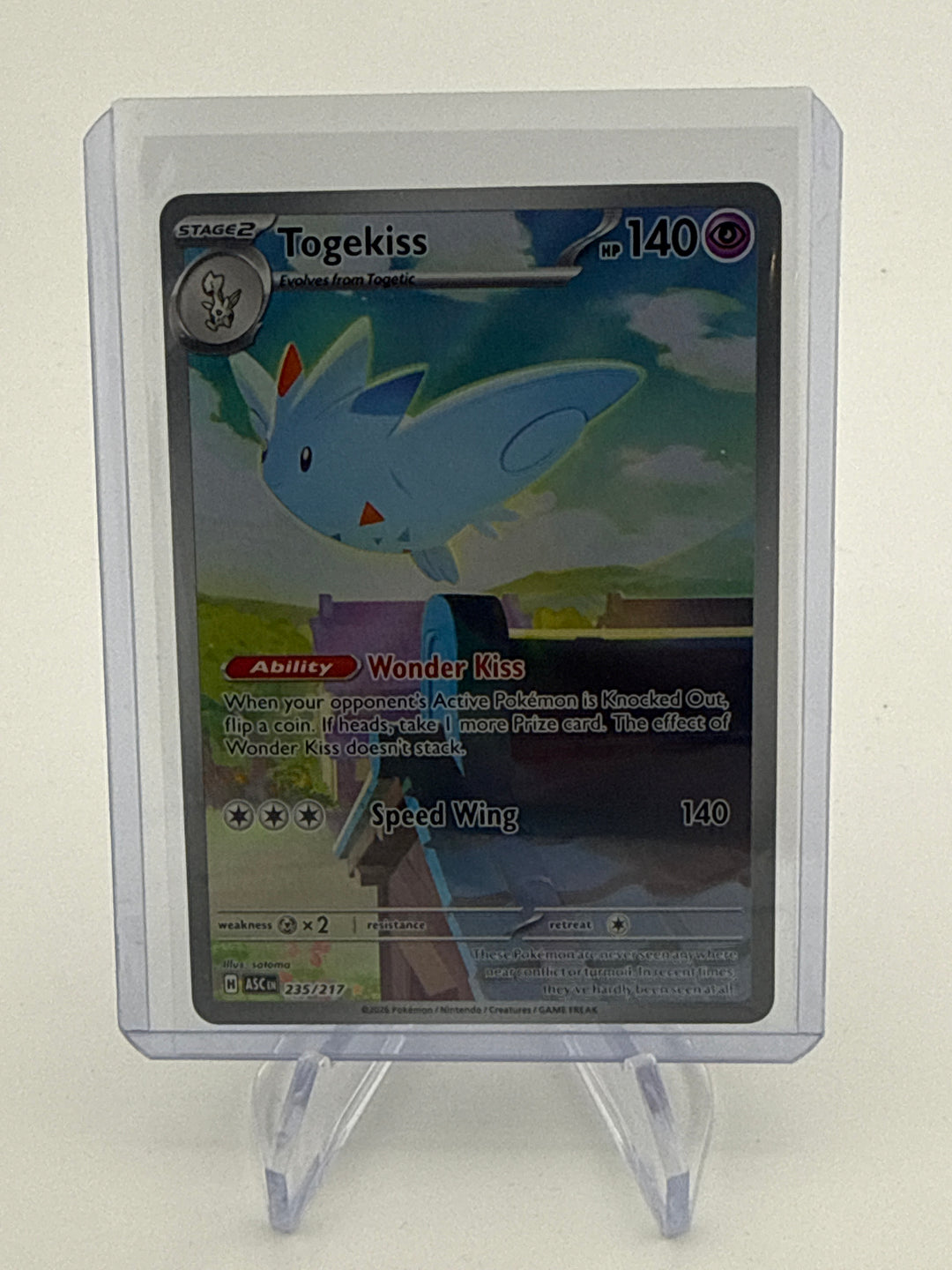 Pokemon TCG 2025 Togekiss Ascended Heroes Illustration Rare, 235/217