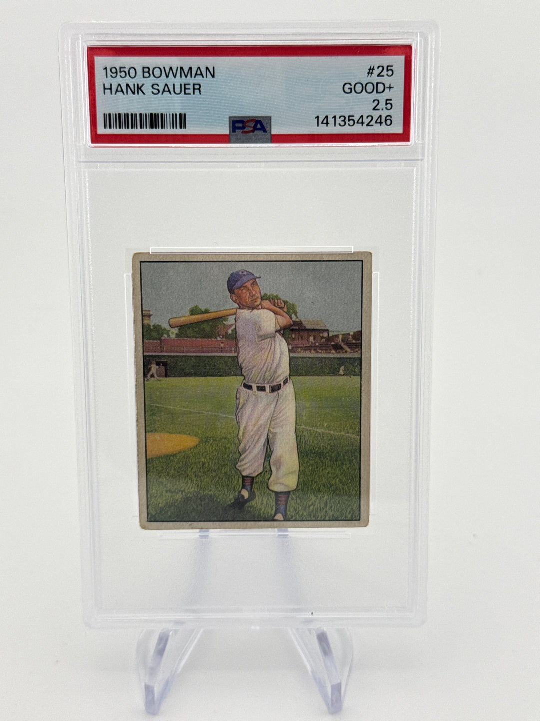 Hank Sauer 1950 Bowman, PSA 2.5