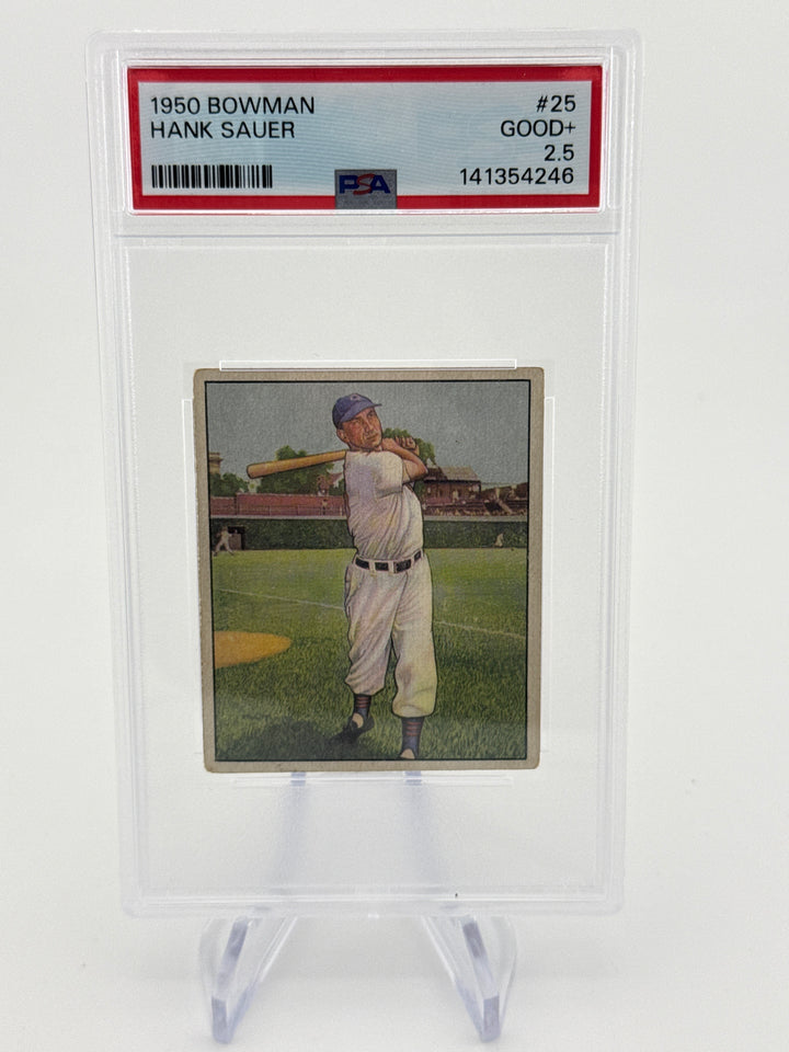 Hank Sauer 1950 Bowman, PSA 2.5