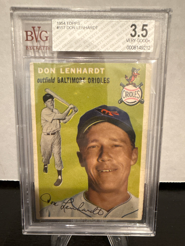 Don Lenhardt 1954 Topps, BVG 3.5