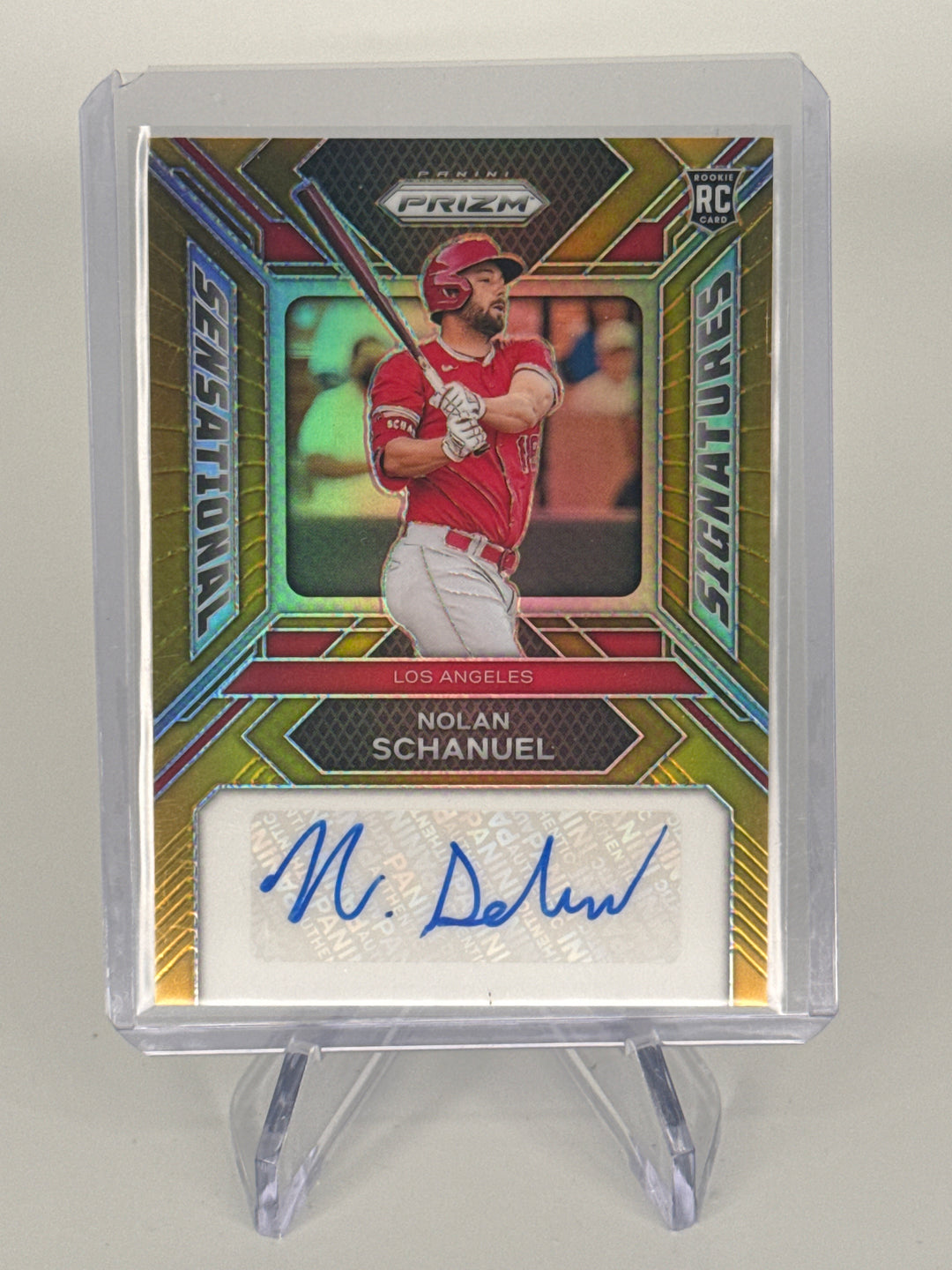 Nolan Schanuel 2024 Panini Prizm Sensational Signatures Gold Prizm Rookie Auto, 10/10