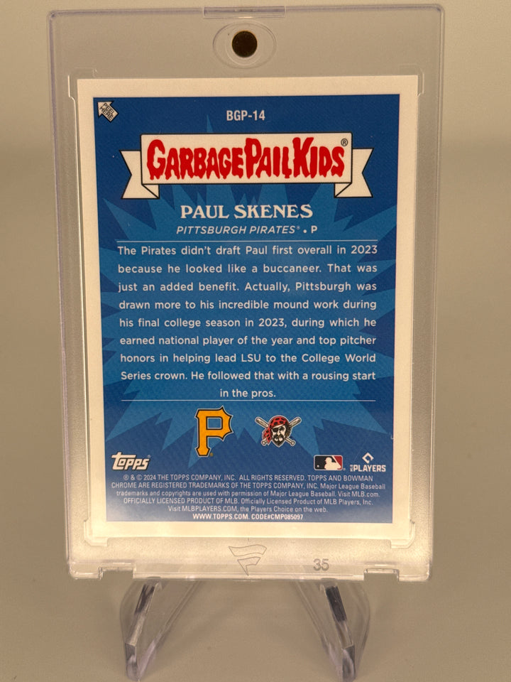 Paul Skenes 2024 Bowman Chrome Mega Box Parroted Paul SSP Case Hit Rookie