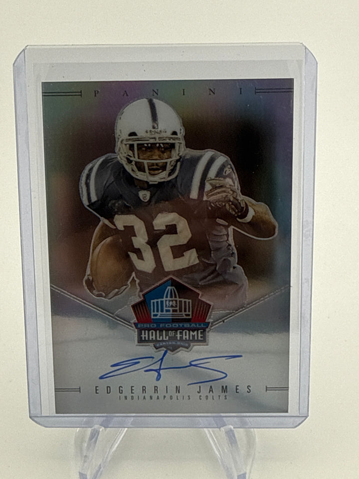 Edgerrin James 2025 Panini Hall of Fame Silver Auto, 03/50