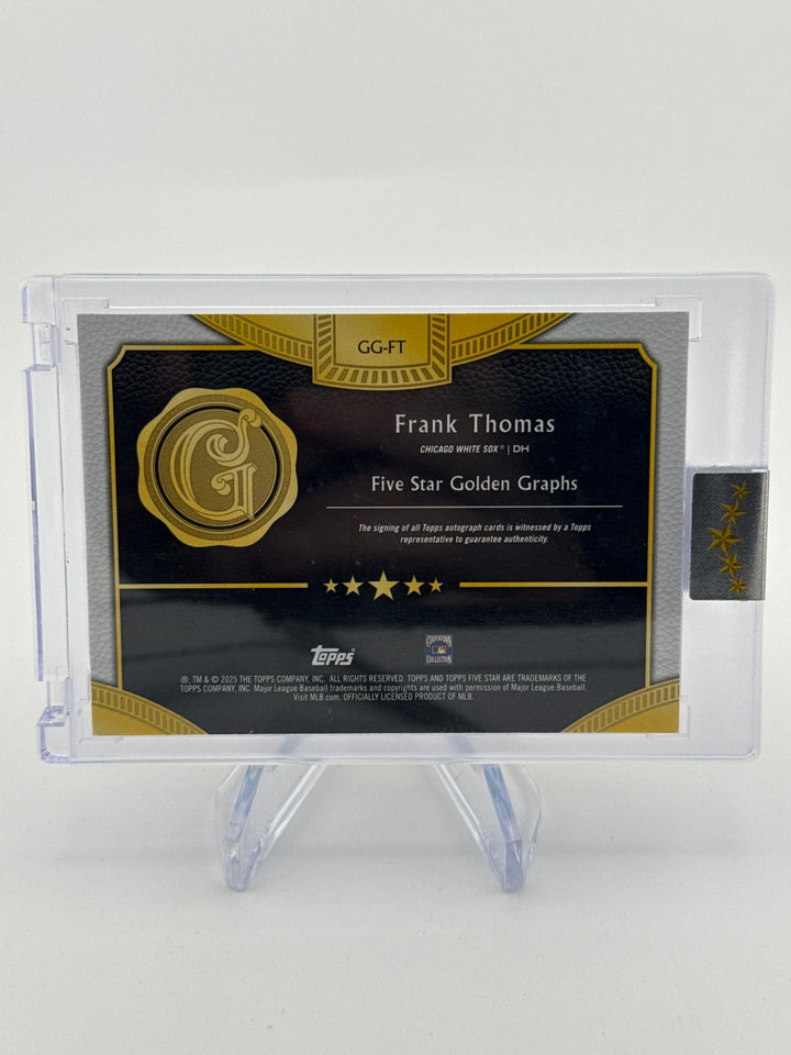 Frank Thomas 2025 Topps Five Star Golden Graphs Auto, 10/30
