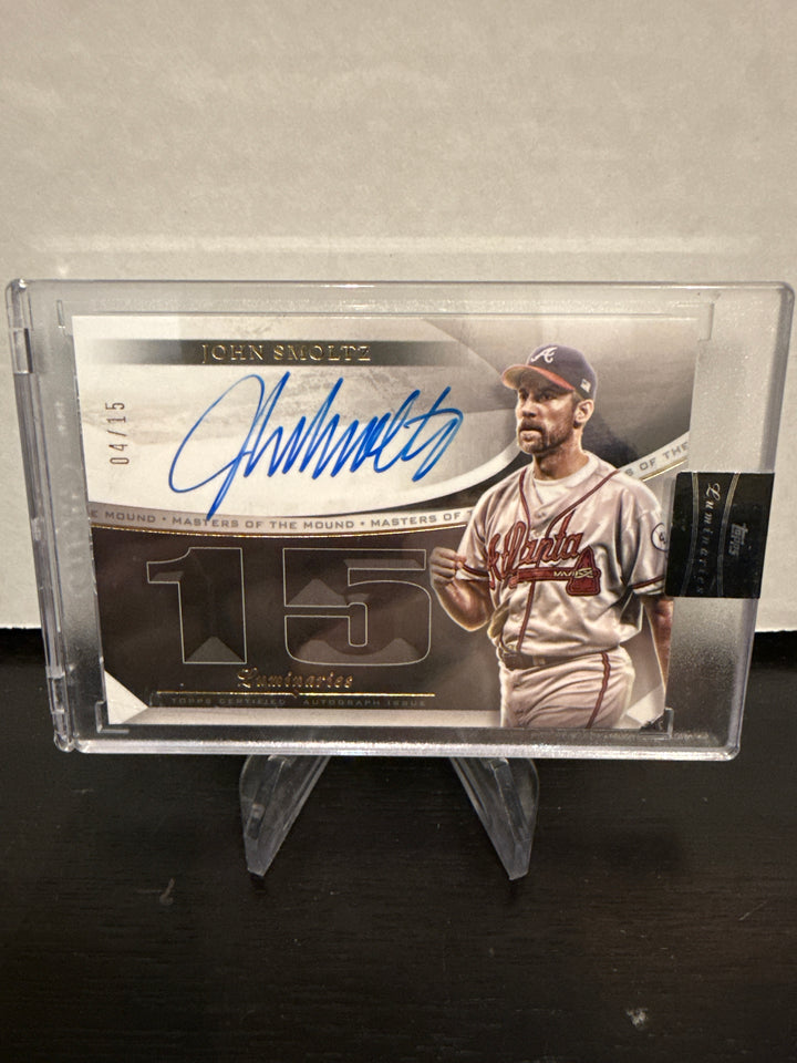 John Smoltz 2021 Topps Luminaries Masters of the Mound Auto, 04/15