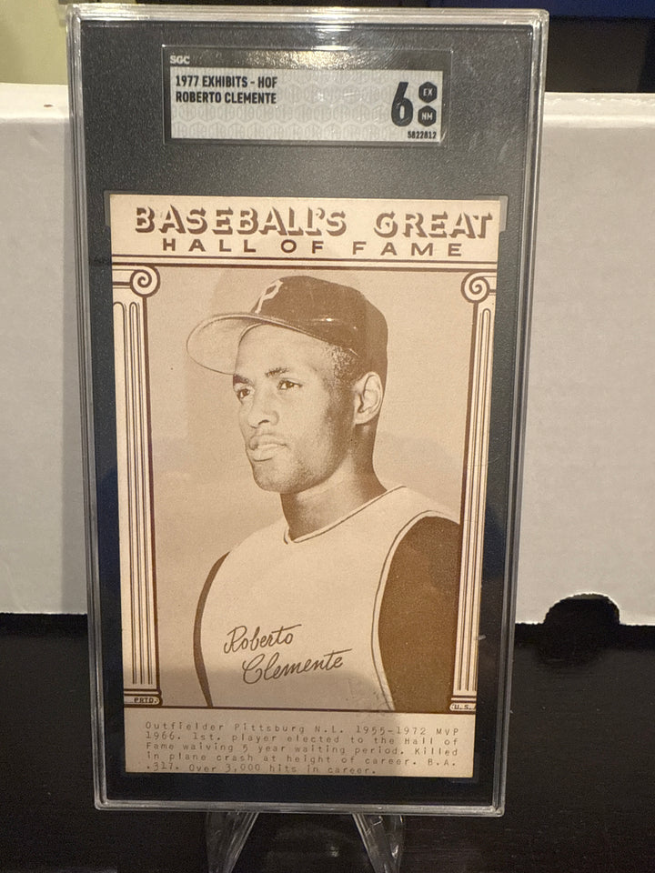 Roberto Clemente 1977 Hall of Fame Exhibits, SGC 6