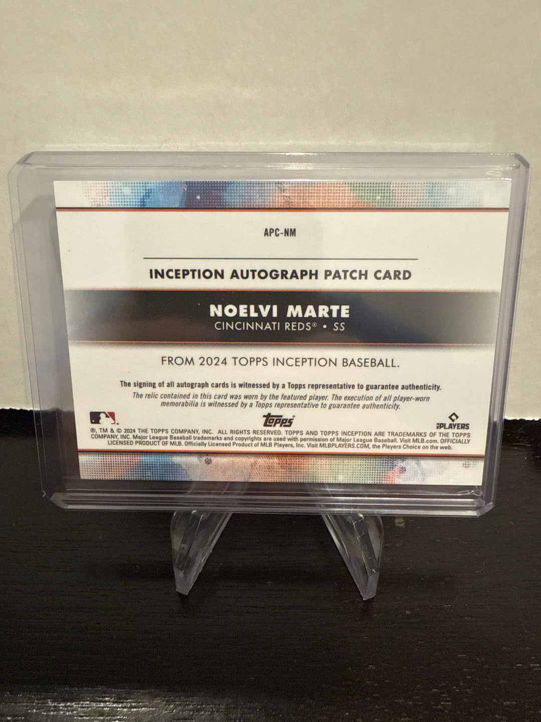 Noelvi Marte 2024 Topps Inception Rookie Patch Auto, 188/200