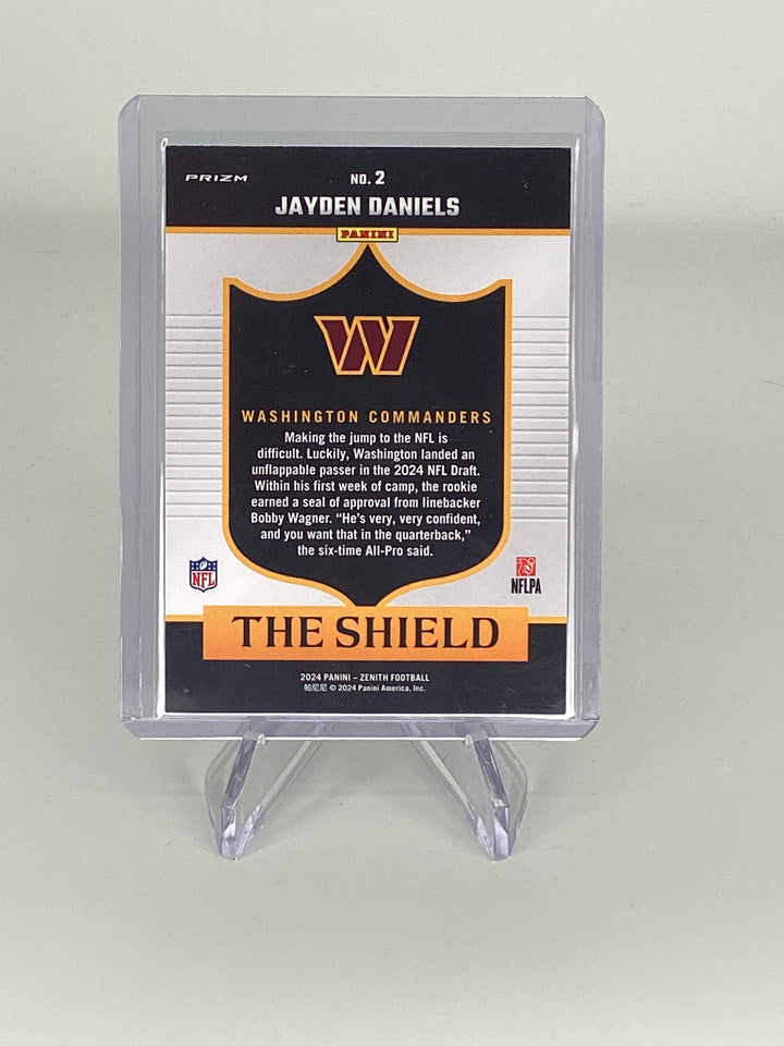 Jayden Daniels 2024 Panini Zenith The Shield SSP Case Hit Rookie