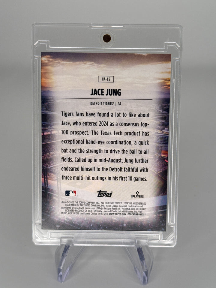 Jace Jung 2025 Topps Series 2 Home Field Advantage SP Rookie