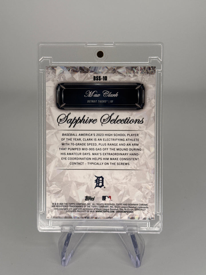 Max Clark 2024 Bowman Chrome Sapphire Selections