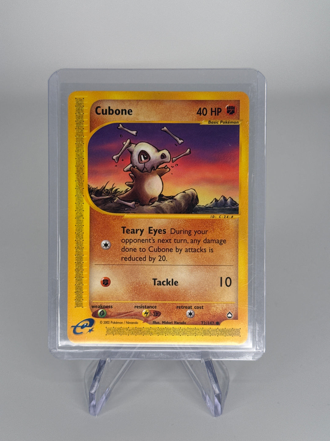 Pokemon TCG 2002 Cubone Aquapolis E-Reader, 72/147