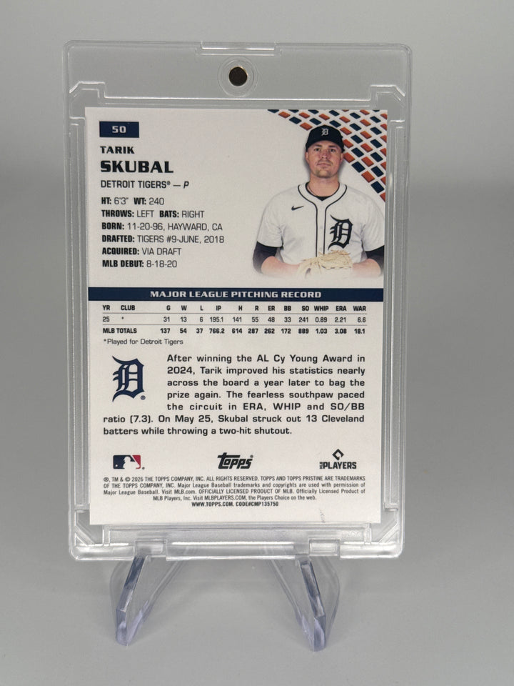Tarik Skubal 2026 Topps Pristine Pink Refractor, 12/15
