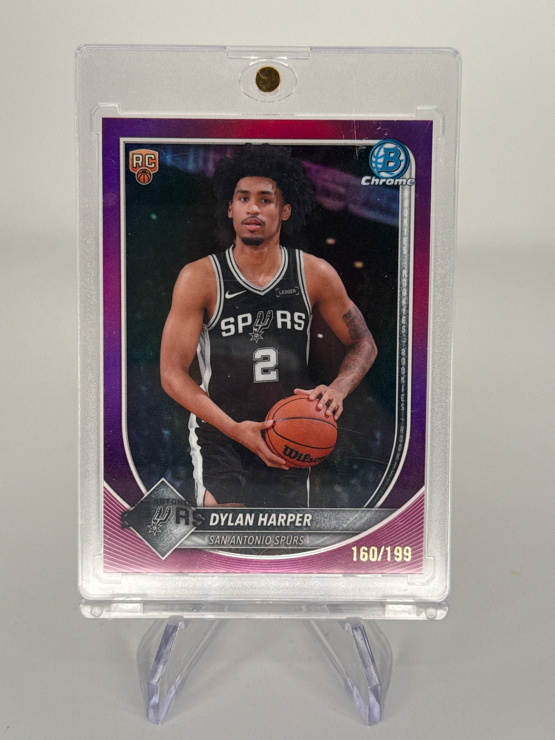 Dylan Harper 2025 Bowman Chrome Purple Refractor Rookie, 160/199