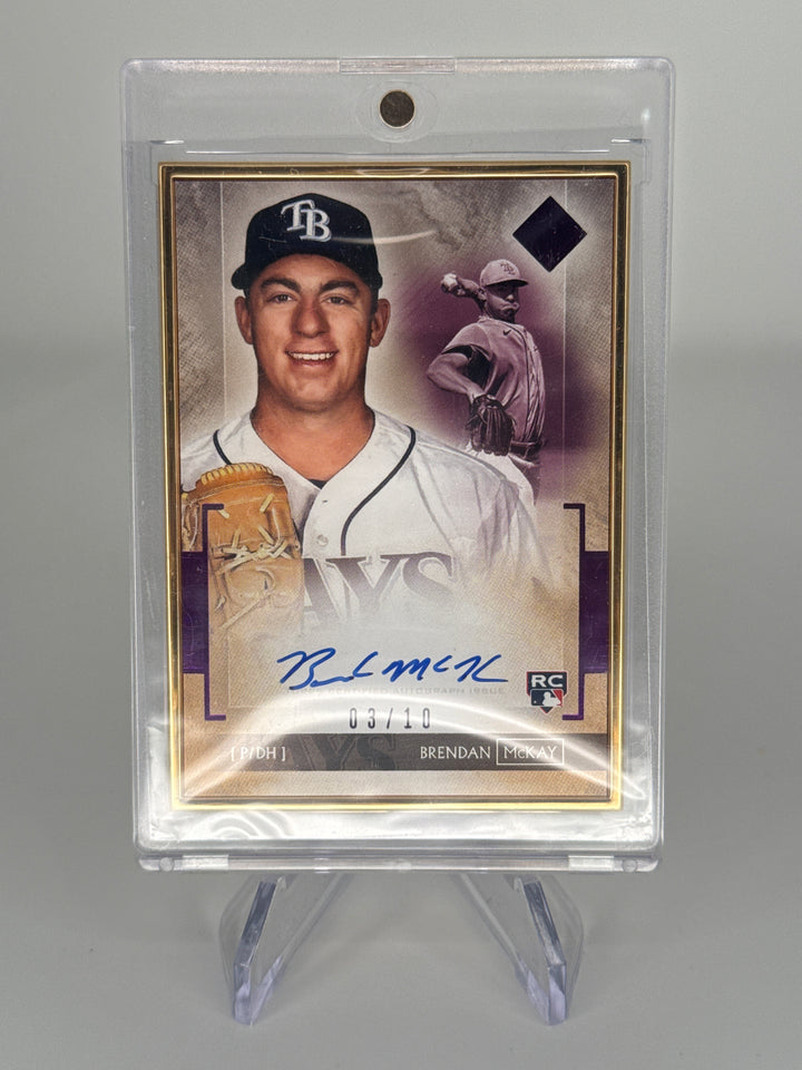 Brendan McKay 2020 Topps Transcendent Gold Frame Rookie Auto, 03/10