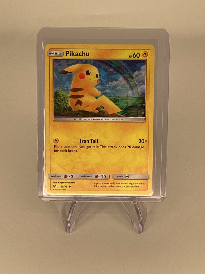 Pokemon TCG 2017 Pikachu Shining Legends Cracked Ice Holo, 28/73