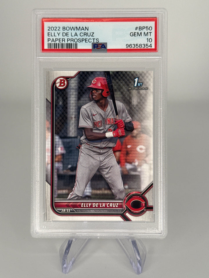 Elly De La Cruz 2022 Bowman Paper Prospects 1st Bowman, PSA 10 Gem Mint