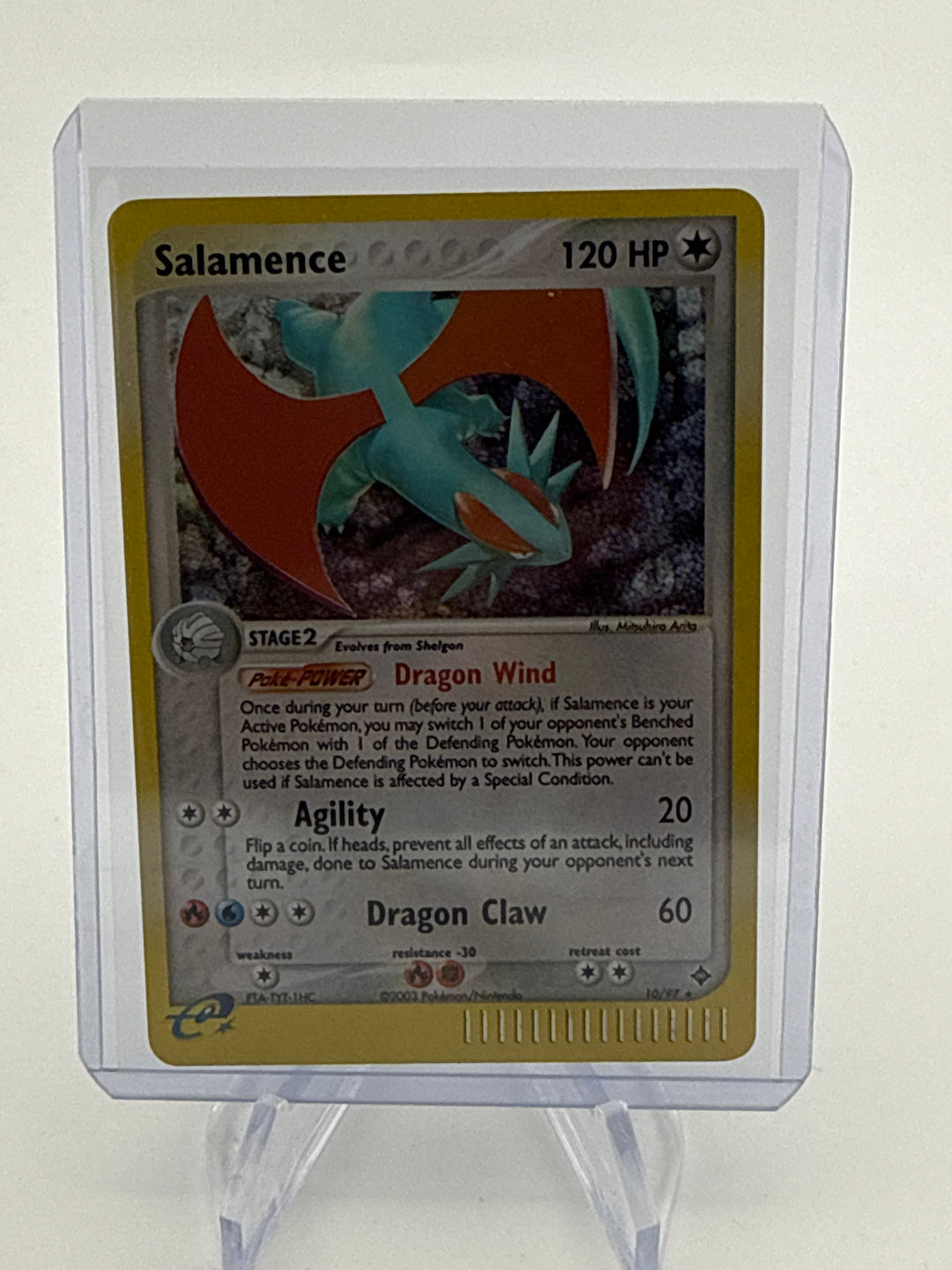 Pokemon TCG 2003 Salamence EX Dragon E-Reader Holo, 10/97