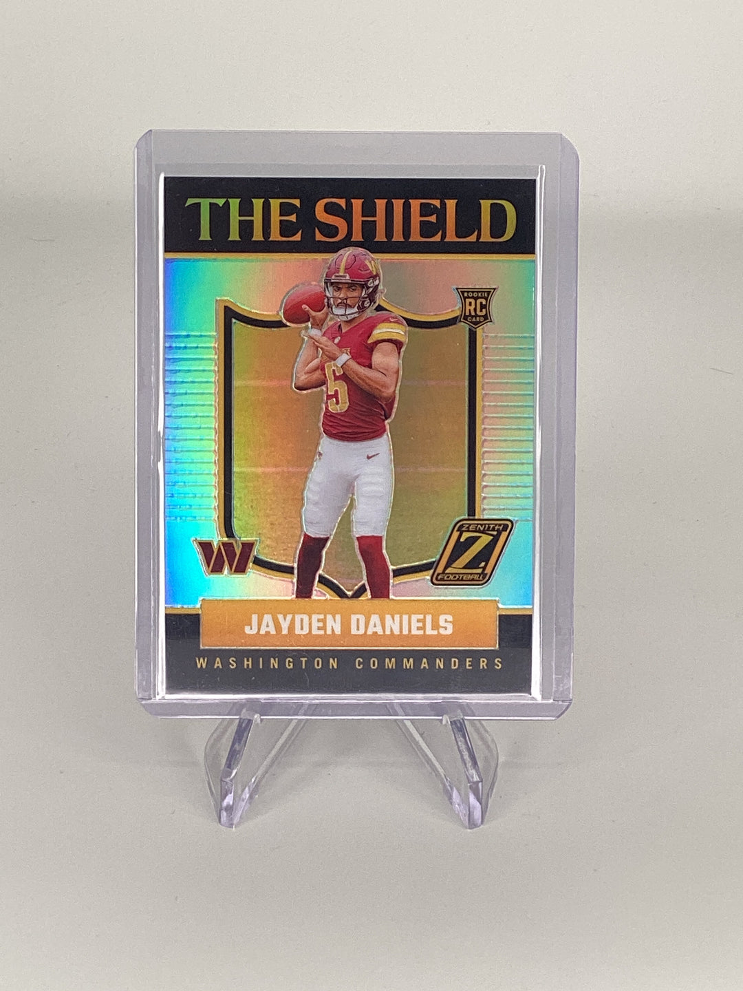 Jayden Daniels 2024 Panini Zenith The Shield SSP Case Hit Rookie
