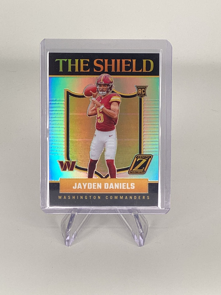 Jayden Daniels 2024 Panini Zenith The Shield SSP Case Hit Rookie