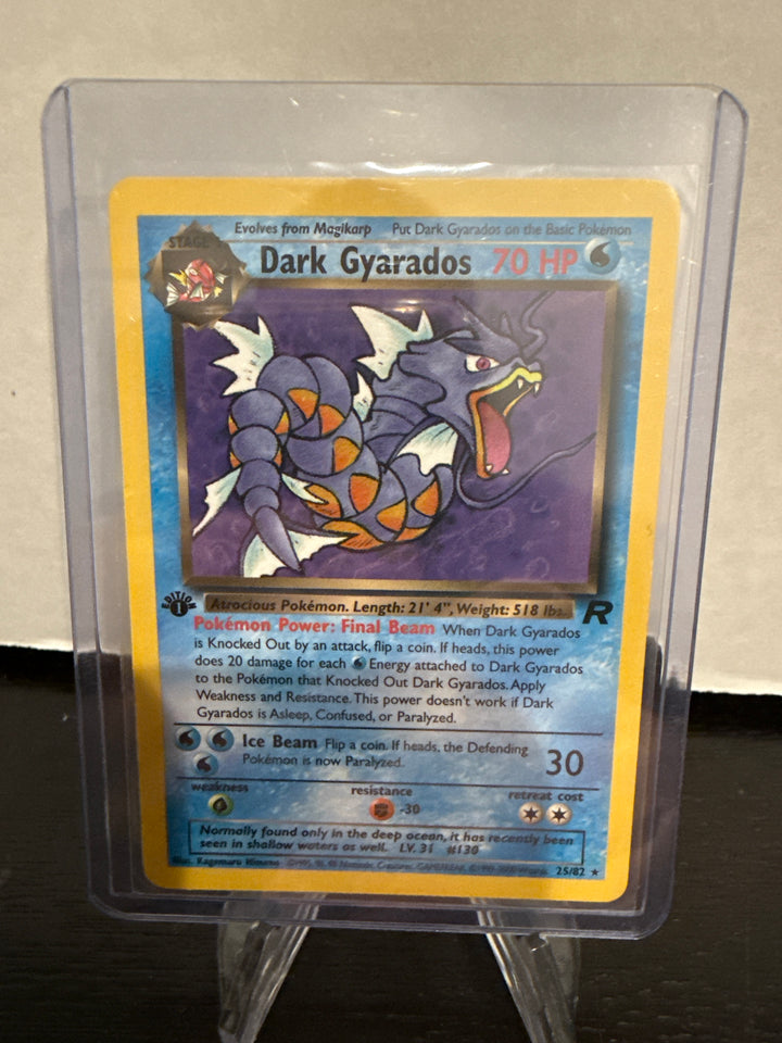 Pokemon TCG 2000 Dark Gyarados Team Rocket 1st Edition, 25/82