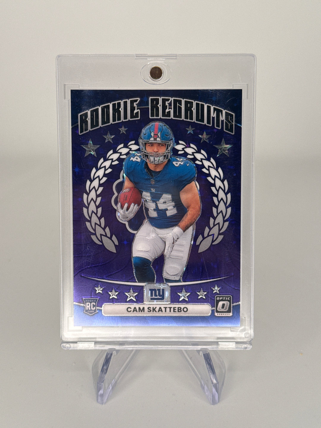 Cam Skattebo 2025 Panini Donruss Optic Rookie Recruits Purple Stars, 20/25