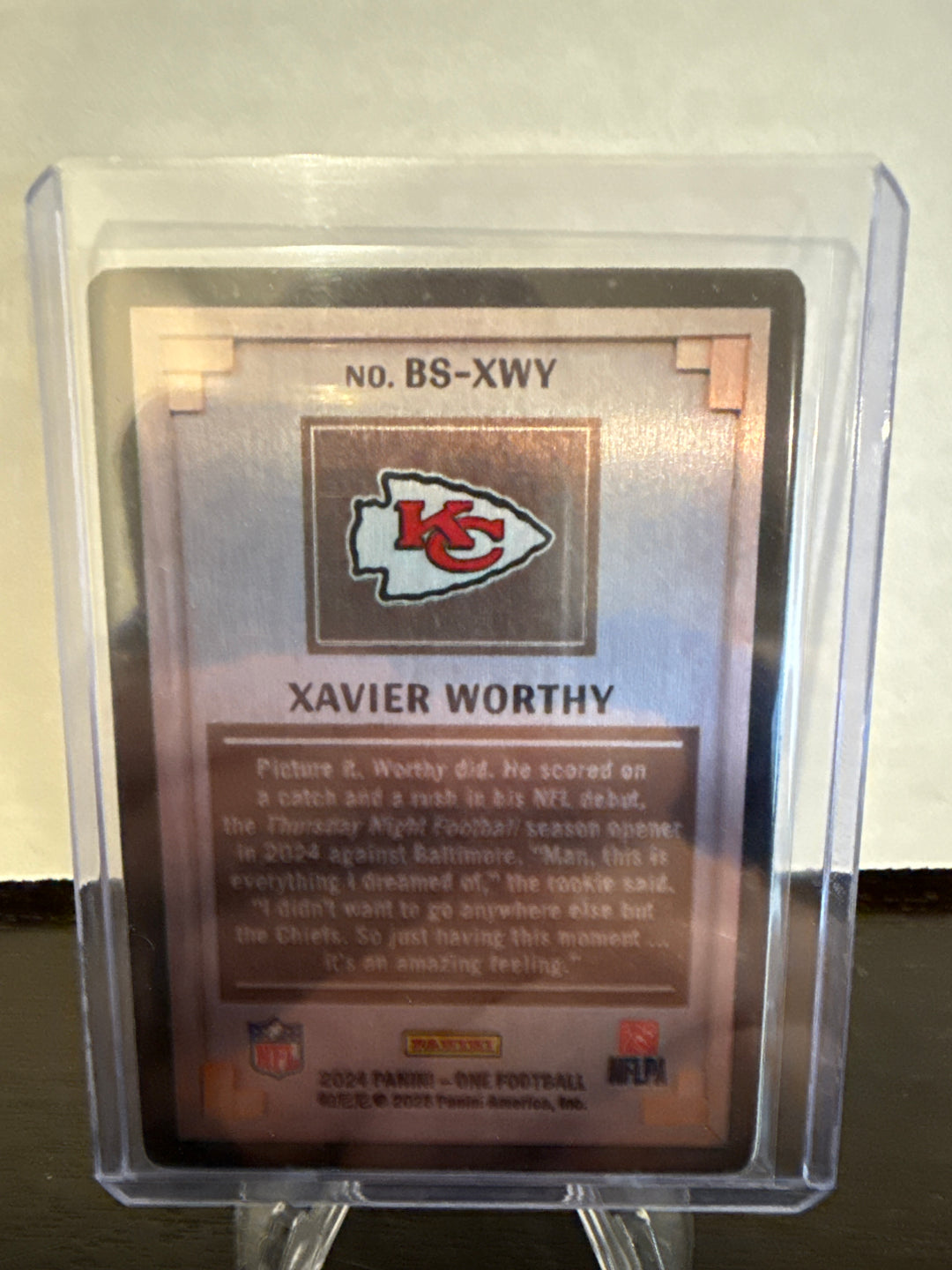 Xavier Worthy 2024 Panini One Blank Slate SSP Rookie