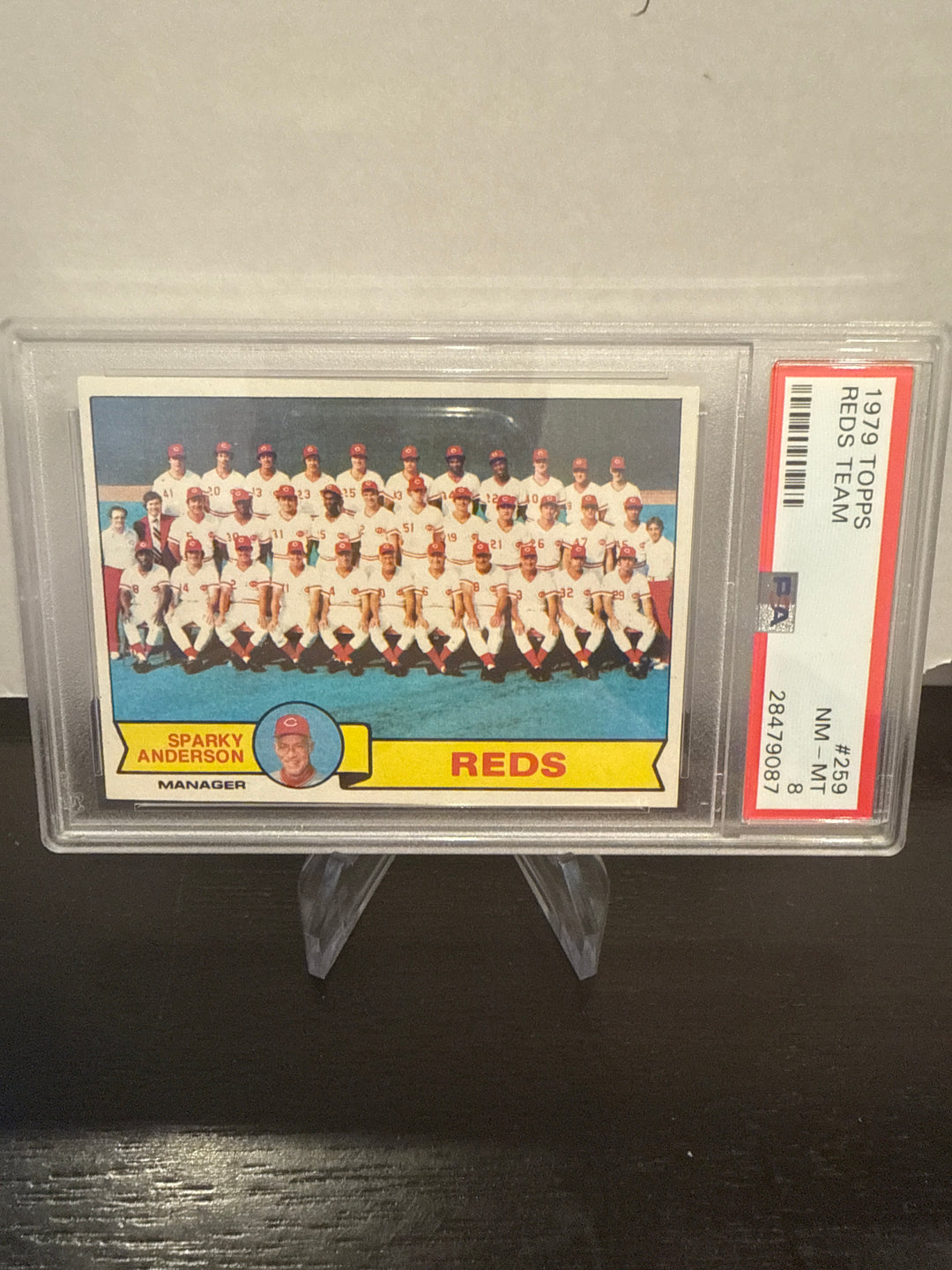 1979 Topps Reds Team, PSA 8