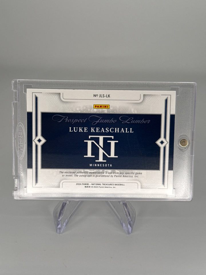 Luke Keaschall 2024 Panini National Treasures Jumbo Lumber Auto, 1/1