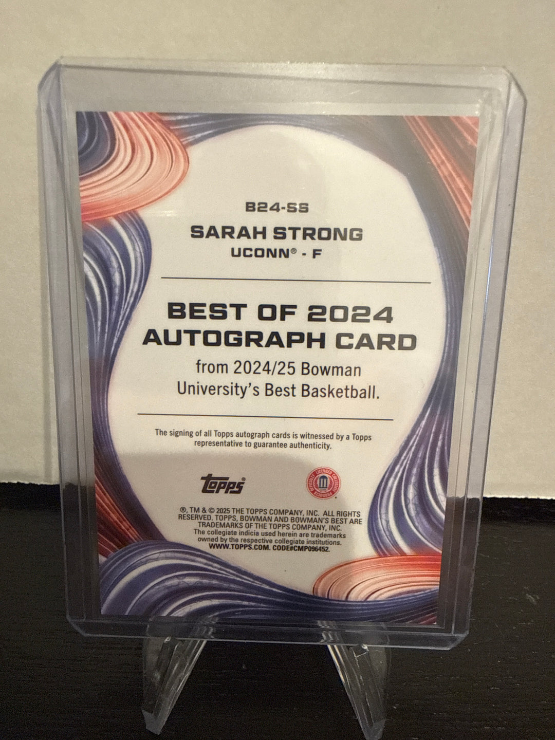 Sarah Strong 2025 Bowman Best University Yellow Auto, 49/75