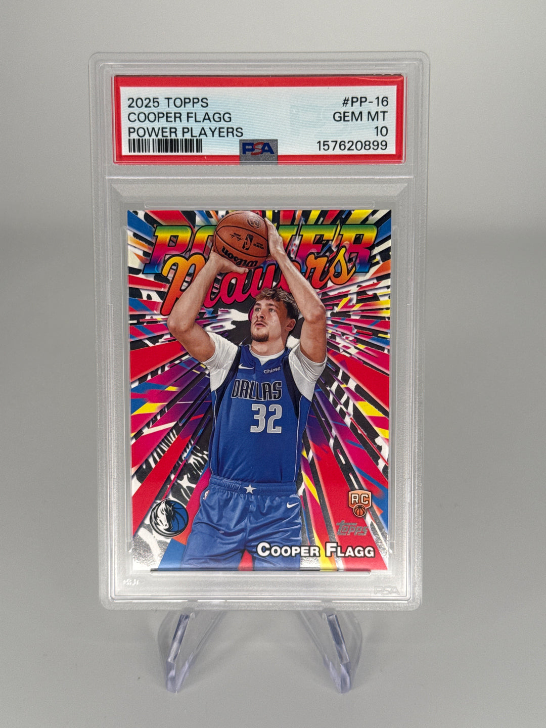 Cooper Flagg 2025 Topps Power Players Rookie, PSA 10 Gem Mint