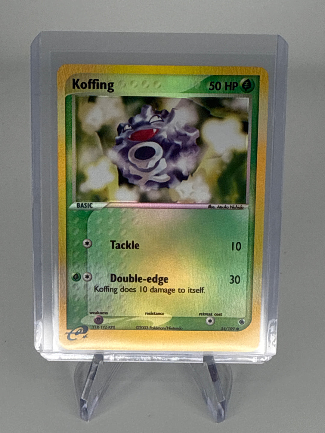 Pokemon TCG 2003 Koffing Ruby & Sapphire Reverse Holo, 54/109