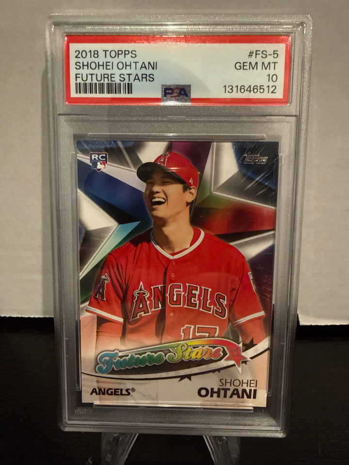 Shohei Ohtani 2018 Topps Future Stars Rookie, PSA 10 Gem Mint