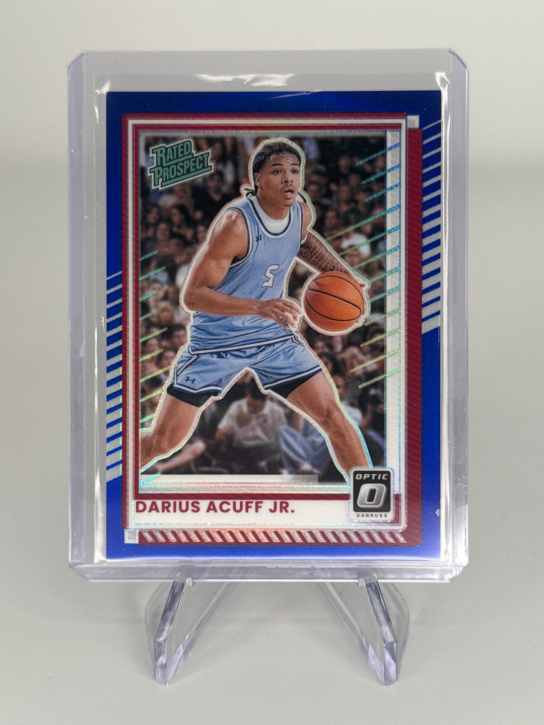 Darius Acuff Jr. 2026 Panini Donruss Optic Purple Refractor Rated Prospect, 07/49