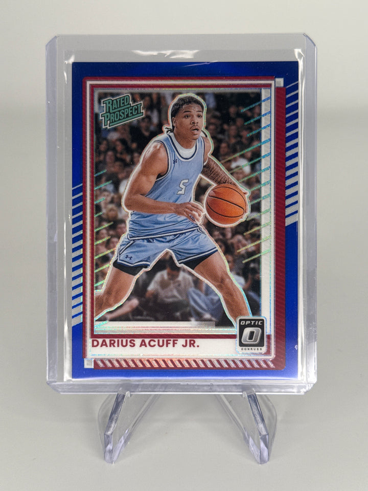 Darius Acuff Jr. 2026 Panini Donruss Optic Purple Refractor Rated Prospect, 07/49