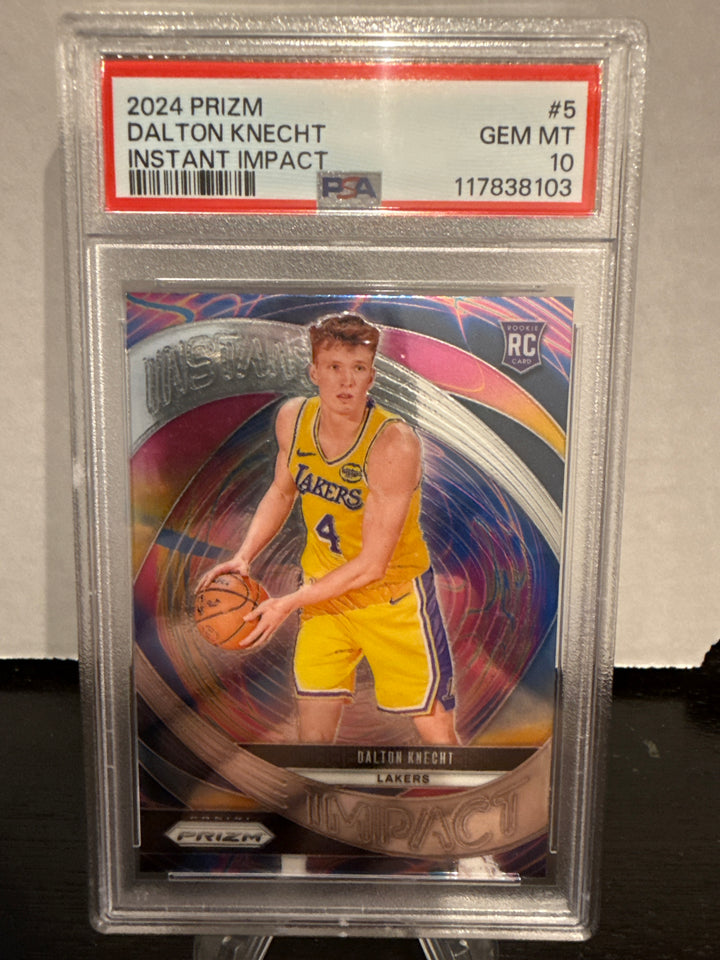 Dalton Knecht 2024 Panini Prizm Rookie, PSA 10 Gem Mint