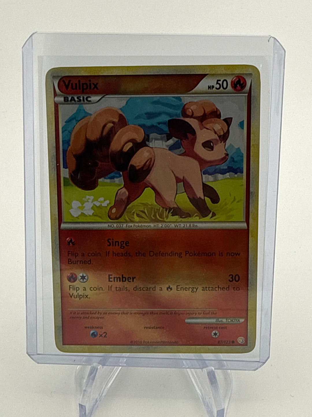 Pokemon TCG 2010 Vulpix HeartGold & SoulSilver Reverse Holo, 87/123