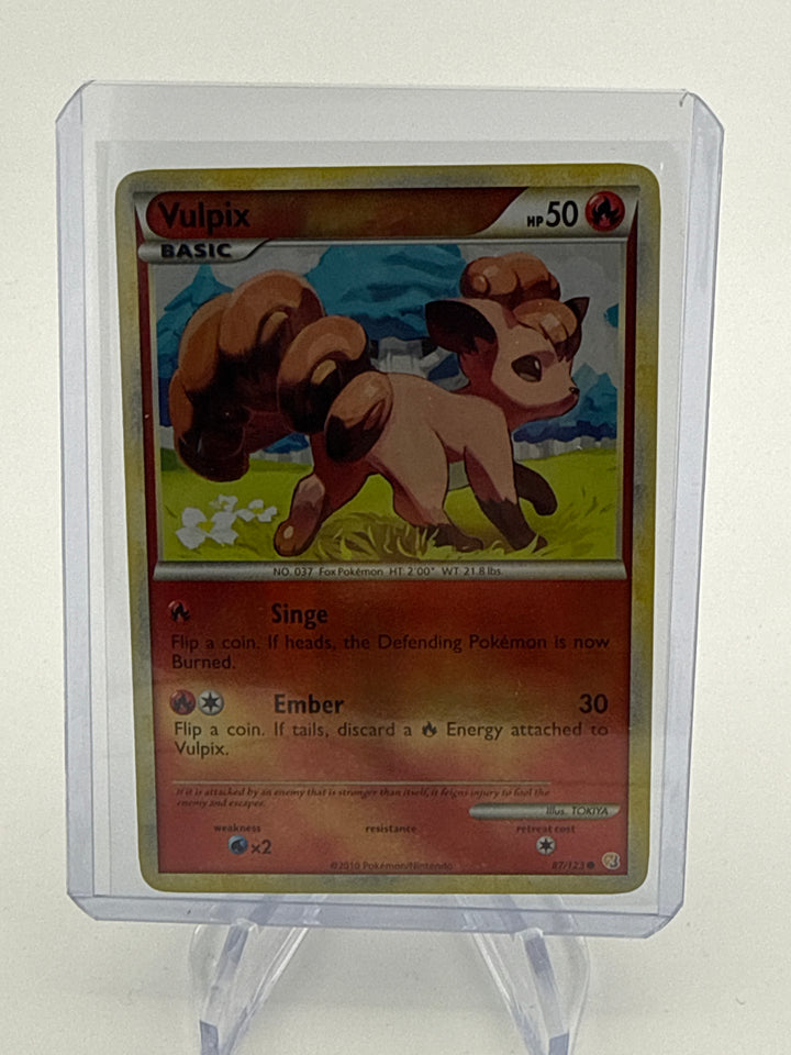 Pokemon TCG 2010 Vulpix HeartGold & SoulSilver Reverse Holo, 87/123