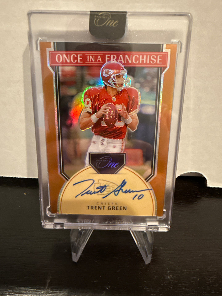 Trent Green 2024 Panini One Once in a Franchise Gold Auto, 16/20