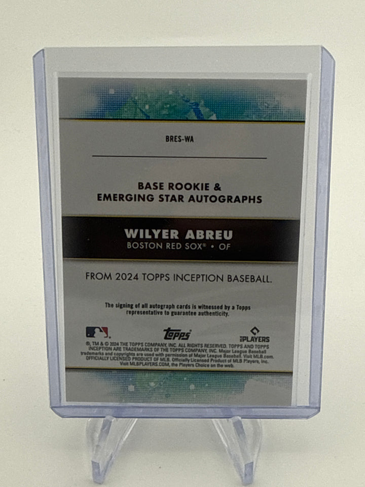 Wilyer Abreu 2024 Topps Inception Rookie Auto, 103/299