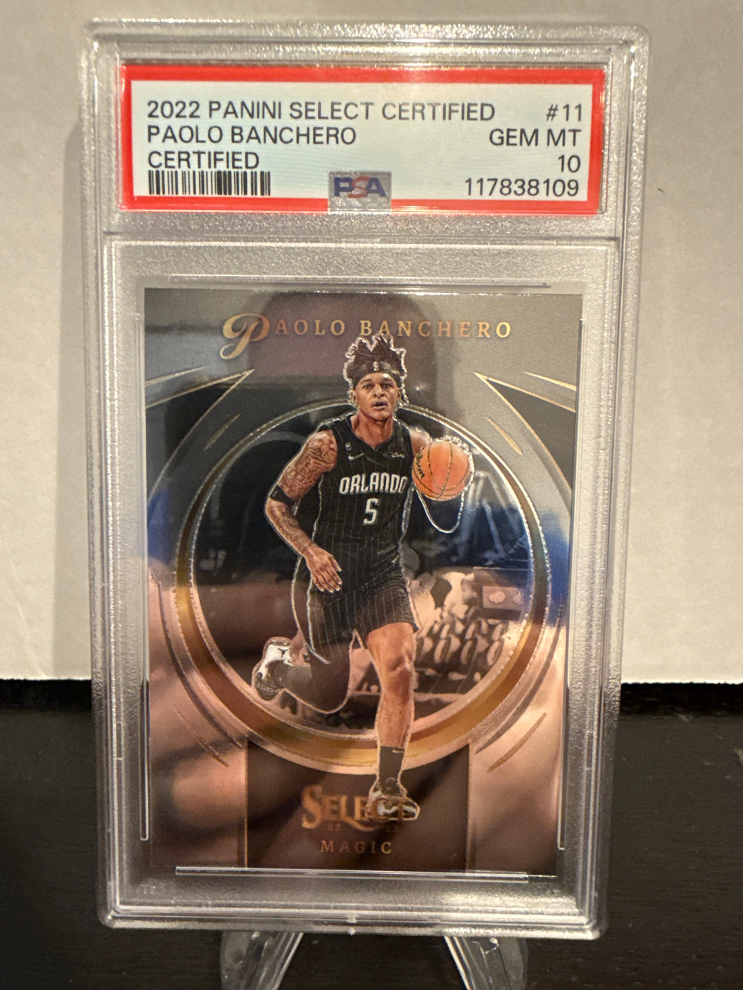 Paolo Banchero 2022 Panini Select Certified Rookie, PSA 10 Gem Mint
