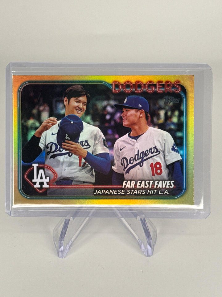 Far East Faves 2024 Topps Update Series Gold Rainbow Foil