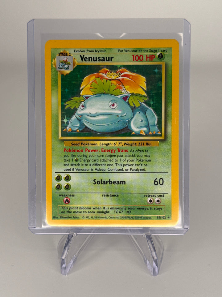 Pokemon TCG 1999 Venusaur Base Set Holo, 15/102