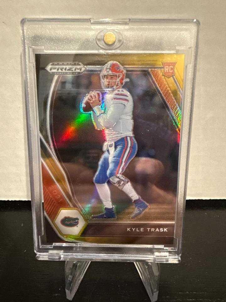 Kyle Trask 2021 Panini Prizm Draft Picks Black/Gold Rookie, 1/5