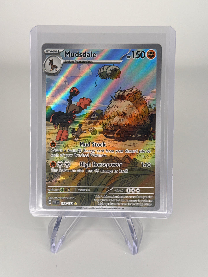 Pokemon TCG 2024 Mudsdale Temporal Forces Full Art Illustration Rare, 175/162