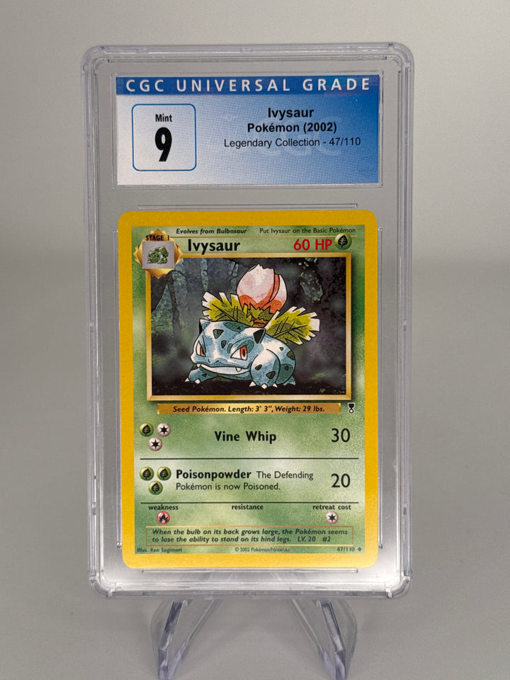 Pokemon TCG 2002 Ivysaur Legendary Collection, 47/110, CGC 9 Mint